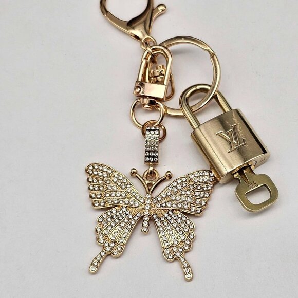 Authentic Louis Vuitton Lock & Key with unbranded Bagcharm, Keycharm, Keychain - Picture 6 of 8